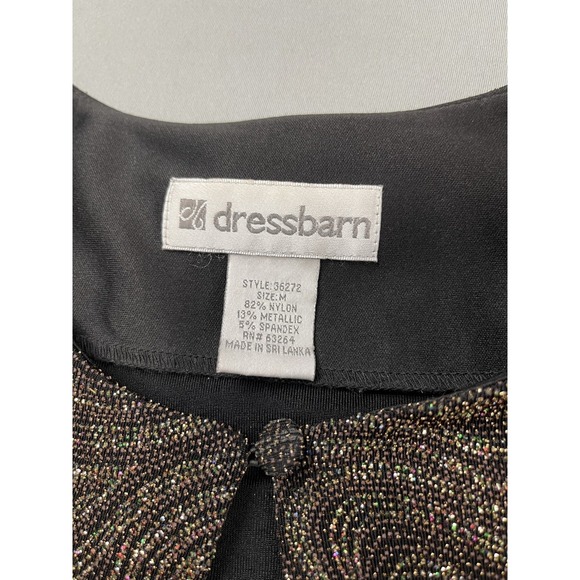 Dress Barn Womens Jacket Medium Gold Glitter Evening New Years Date Night Party - Picture 4 of 8